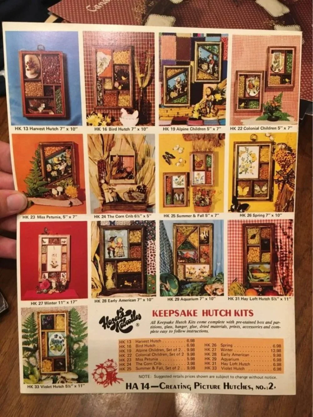 Vintage 1973 Creating Picture Hutches Craft Book